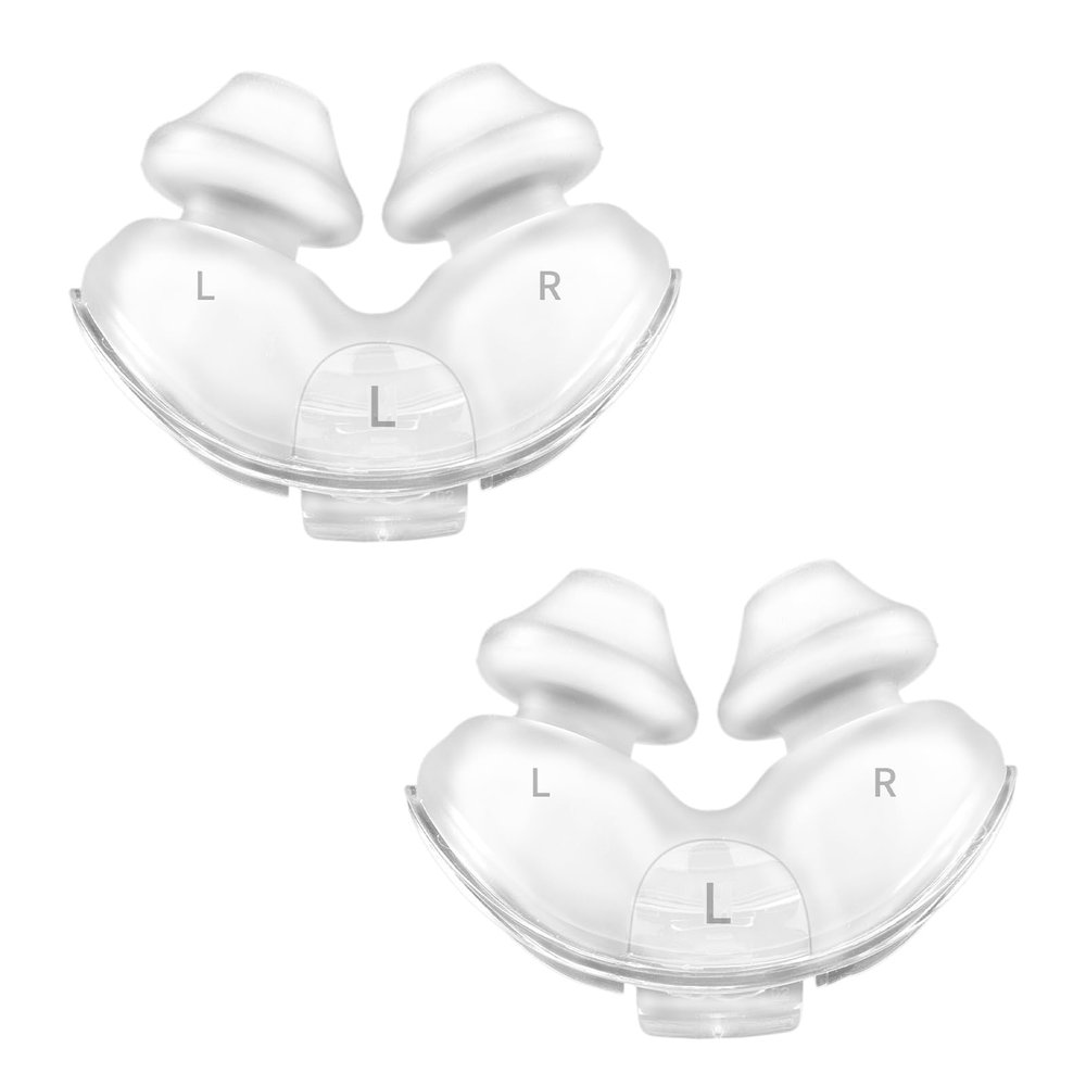 Replacement Nasal Pillows for ResMed Airfit P10, Ultra-Soft Silicone, Gentle Fit, Comfortable Seal, Replacement CPAP Supplie, 2 Packs (Large)