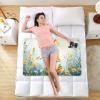 CEBUGI 34 x 52Washable Underpads Heavy Absorbency Waterproof Incontinence Bed Pads Gnome Flower Pee Pads for Adults Kids and Baby view 2