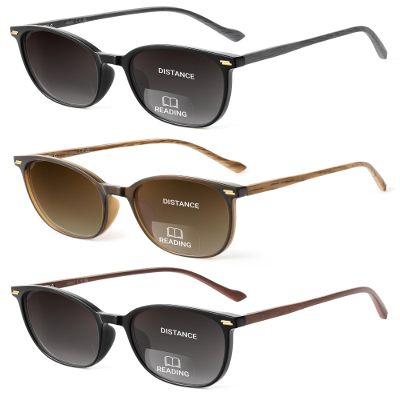 LADEESSE 3 Pack Bifocal Reader Sunglasses for Women & Men, UV400 Sun Readers Glasses for Outdoor +1.25