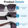 LADEESSE 3 Pack Bifocal Reader Sunglasses for Women & Men, UV400 Sun Readers Glasses for Outdoor +1.25 view 3
