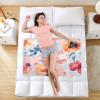 CEBUGI 34 x 52Washable Underpads Heavy Absorbency Waterproof Incontinence Bed Pads Watercolor Flower Pee Pads for Adults Kids and Baby view 2