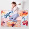 CEBUGI 34 x 52Washable Underpads Heavy Absorbency Waterproof Incontinence Bed Pads Watercolor Flower Pee Pads for Adults Kids and Baby view 3