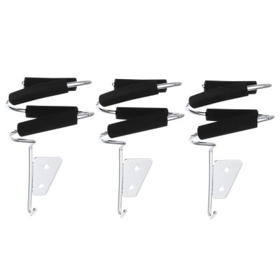 PartyKindom Professional Hair Dryer Wall Mount Holders Storage Racks 3-piece Set for Hair Salons
