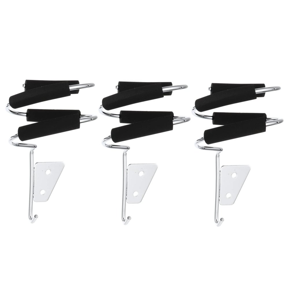 PartyKindom Professional Hair Dryer Wall Mount Holders Storage Racks 3-piece Set for Hair Salons