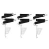 PartyKindom Professional Hair Dryer Wall Mount Holders Storage Racks 3-piece Set for Hair Salons view 1