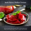 Vantia Roasted Red Peppers 12 oz Jar Fire-Roasted Sweet Peppers in Brine, Tender & Flavorful for Sandwiches, Salads, Antipasto & Mediterranean Cooking view 4