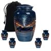 Car Urn for Ashes for Women, Urns for Human Ashes Adult Female, Keepsake Urns for Ashes Small, Burial Urn for Adult Human Ashes Man(Size - 10inch 1Pcs, 3inch 4Pcs) view 1