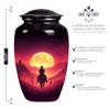 Cowboy Urns for Women Human Ashes, Urns for mom, Urn Keepsakes for Ashes, Large Cremation Urn for Ashes for Men(Size - 10inch 1Pcs, 3inch 1Pcs) view 2