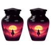 Cowboy Urn for Ashes for Women, Burial Urn, Mini Urns for Human Ashes Adult Man, Small Urns for Ashes for Human Ashes Keepsake(Size - 3inch, 2 Pcs) view 1