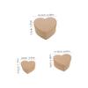 Abaodam 3pcs Heart Shaped Diy Paper Box Lids for Valentine's Day Boxes for Presents view 2