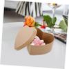 Abaodam 3pcs Heart Shaped Diy Paper Box Lids for Valentine's Day Boxes for Presents view 4