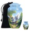 Cat Urns for Ashes for mom, Small Ash Urns for Humans Male, Urn for Human Ashes Adult Male, Large Urn for Ashes for Women(Size - 10inch 1Pcs, 3inch 1Pcs)
