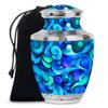 Blue Ocean Whispers Memorial Urns for Human Ashes Adult Female & Male - Large Cremation Urn for Adult Women - Funeral Burial Ashes - 10Inch view 1