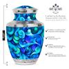 Blue Ocean Whispers Memorial Urns for Human Ashes Adult Female & Male - Large Cremation Urn for Adult Women - Funeral Burial Ashes - 10Inch view 2