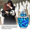 Blue Ocean Whispers Memorial Urns for Human Ashes Adult Female & Male - Large Cremation Urn for Adult Women - Funeral Burial Ashes - 10Inch view 3