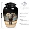 Elephant Urn for Ashes for Women, Cremation Urns for Human Ashes Adult Male, Large Funeral Urns for Women, Small Urn for Ashes(Size - 10inch 1Pcs, 3inch 2Pcs) view 2