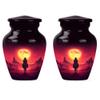 Cowboy Keepsake Urns for Human Ashes, Urn for Ashes, Urn for Ashes Adult Male, Small Unique Urns for Human Ashes Adult Female(Size - 3inch, 2 Pcs) view 1