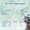100% Pure Brass Tongue Scraper Eco-Friendly Pouch for Adults and Kids - Durable Tongue cleaner - Tough Scraper Oral Care & Hygiene-Unique design-ATTRI. view 3