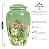 Flower Urns for Human Ashes Adult Female - Funeral Burial Urns for Mom Ashes - Large Cremation Urn Adult Male - Urn for Women(Size - 10inch) view 2