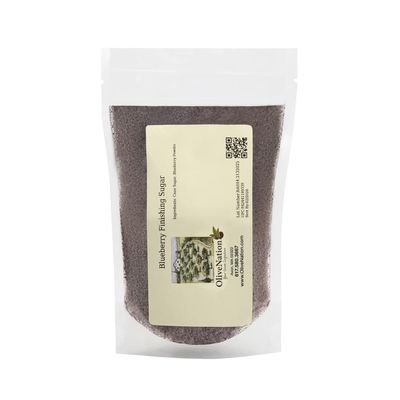 OliveNation Blueberry Finishing Sugar - Blueberry Infused Sugar for Baking, Edible Decoration, Garnish, 32 oz