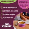 Long Weekend Freeze-Dried Vegetable Soup Instant Soup with Real Vegetables Nourishing, Thoughtful Nutrition, Shelf-Stable Meal, Just Add Water Minestrone, 6 Pack view 3