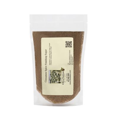 OliveNation Cinnamon Spice Finishing Sugar - Cinnamon Spice Infused Sugar for Baking, Edible Decoration, Garnish, 400 oz