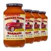 Hoboken Farms Marinara Sauce No Sugar Added, Low Sodium, Non-GMO, Preservative-Free, Low Carb, Keto Better For You Pasta Sauce! (25 Fl Oz, Pack of 4)