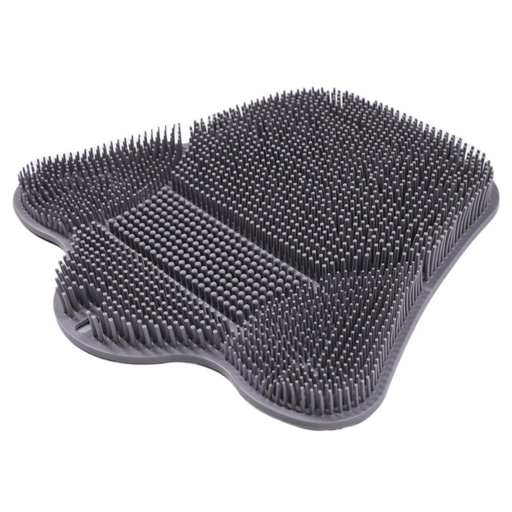 LYAFNG Shower Foot Scrubber Mat Exfoliating Foot Brush and Back Scrubber Anti-Slip Suction Cup Deep Cleansing and Exfoliating Tool for Cleaning Feet(Gray)