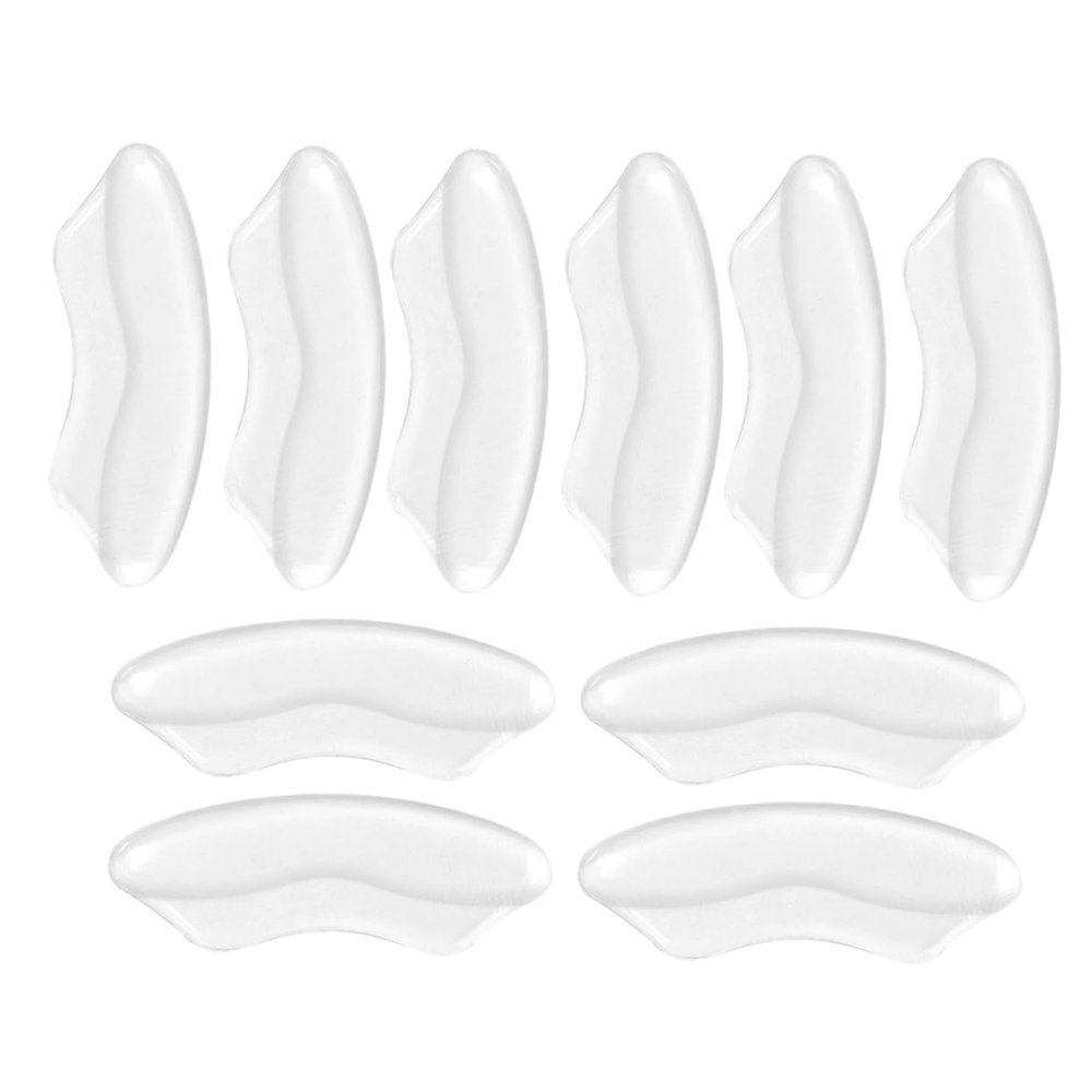 NOLITOY 5pairs Gel Heel Inserts for Loose Shoes Soft Self-Adhesive Heel Grips for Men Women Double Layer Cushioning for Comfort and Stability of Slipping Pads for and Casual Footwear