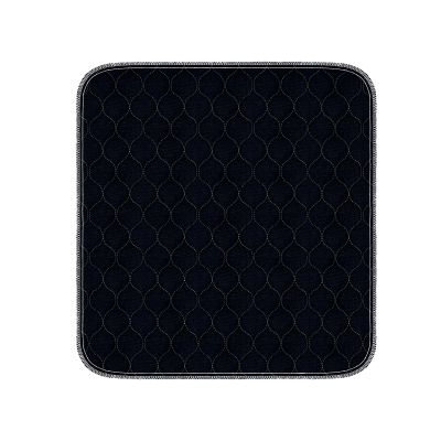 HUNAIGEE Washable Incontinence Chair Pads Heavy Absorbent Chair Pads for Incontinence Waterproof Seat Protector Pads Chuck Pads Washable for Adults Elderly Kids Pets 21"X22"(1Pack) Black