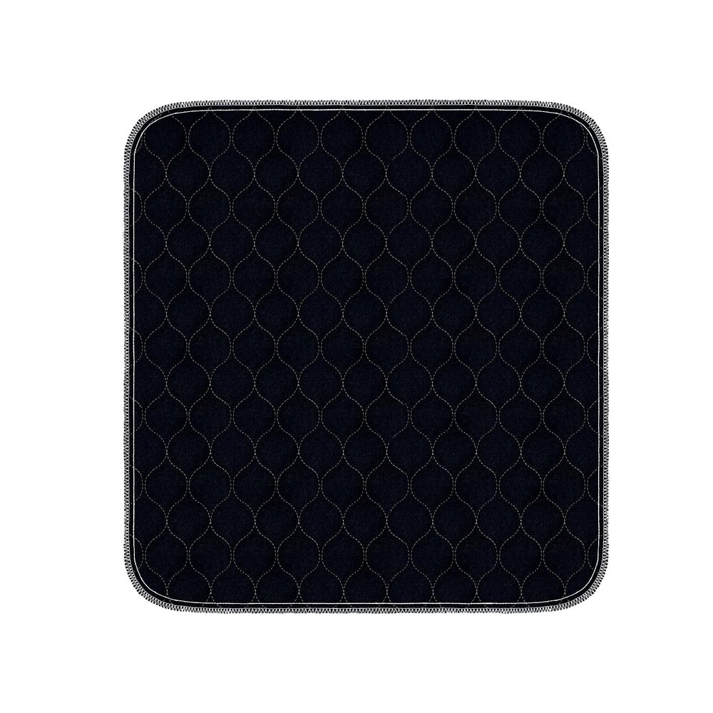 HUNAIGEE Washable Incontinence Chair Pads Heavy Absorbent Chair Pads for Incontinence Waterproof Seat Protector Pads Chuck Pads Washable for Adults Elderly Kids Pets 21"X22"(1Pack) Black