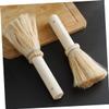 IMIKEYA 2pcs Coconut Coir Pot Brush Set Cleaning Brush with Long Handle for Dishes and Pots view 4