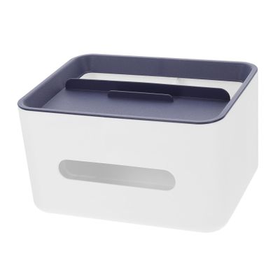 HAKIDZEL Multi-purpose Tissue Box and Remote-control Organizer for Desktop Compact Design for for Organizing Sundries and Keeping Your Workspace Tidy