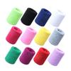 Abaodam Cotton Wristband for Sports 12-Pack Cloth Sweat Absorbing Gym Yoga Fitness Random Color view 1