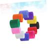 Abaodam Cotton Wristband for Sports 12-Pack Cloth Sweat Absorbing Gym Yoga Fitness Random Color view 2