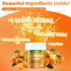 L-lysine Gummies 1000mg, Chewable Lysine Supplement with Vitamin C, D3, K2 & Zinc, Enhance Immunity, Lips & Skin Health, Collagen Growth, Sugar-Free, Gluten-Free, 60 Count (Pack of 2) view 2