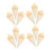 HOLIDYOYO 50pcs Wooden Mini Cones for Sushi Appetizers Easy to Use for Parties Restaurants Catering view 1