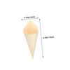 HOLIDYOYO 50pcs Wooden Mini Cones for Sushi Appetizers Easy to Use for Parties Restaurants Catering view 2