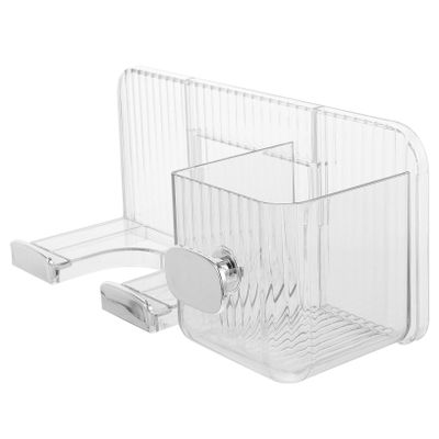 WRITWAA Wall-Mounted Hair Dryer Rack No Punching Required Bathroom Storage Stand for Blow Dryer and Straightener Plastic Organizer for Hair Tools