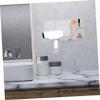 WRITWAA Wall-Mounted Hair Dryer Rack No Punching Required Bathroom Storage Stand for Blow Dryer and Straightener Plastic Organizer for Hair Tools view 4