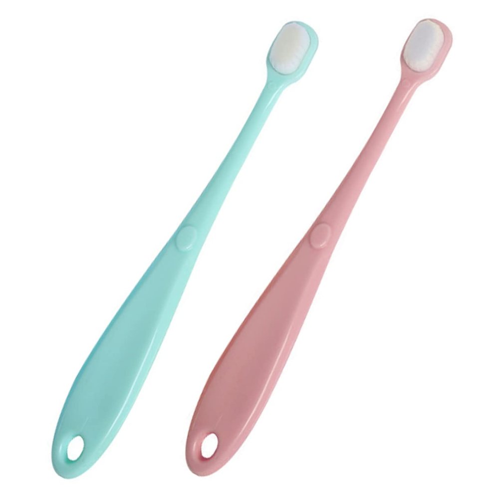 OATIPHO 2pcs Toothbrush Soft Bristles for Gentle Cleaning for Newborns and Toddlers Includes One Spare Toothbrush for Oral Care and Preventing Tooth Decay