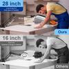 10X Large Magnifying Glass with Light and Clamp, Real Glass, 5 Color Modes, Stepless Dimmable, Lighted Magnifier with Stand Hands Free, LED Swing Arm Desk Lamp for Close Work, Craft, Reading, Painting view 2