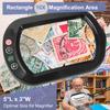 10X Large Magnifying Glass with Light and Clamp, Real Glass, 5 Color Modes, Stepless Dimmable, Lighted Magnifier with Stand Hands Free, LED Swing Arm Desk Lamp for Close Work, Craft, Reading, Painting view 3