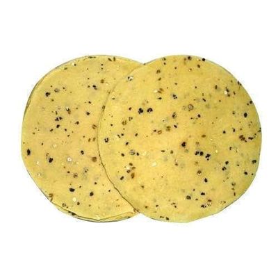 200 Gram Pack of Assorted Papads Urad, Moong & Masala Flavors | Crunchy Indian Appetizer | 200g