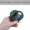 Nupuyai 2.76"-3.86" Natural Labradorite Heart Stone, Polished Worry Palm Stone for Anxiety Relief, Reiki Healing Crystal Meditation & Positive Energy Feng Shui Decor for Home Office, 401g-500g view 4