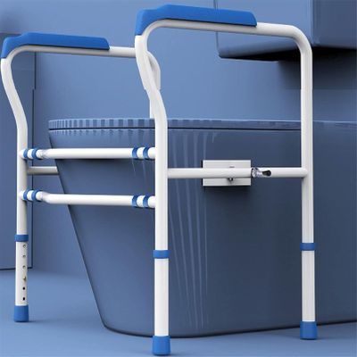 Mobile Toilet Standing Aid, Adjustable Toilet Frame, Non-Slip Free Standing Support Toilet Safety Frame, Suitable for Any Toilet(B)