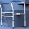 Mobile Toilet Standing Aid, Adjustable Toilet Frame, Non-Slip Free Standing Support Toilet Safety Frame, Suitable for Any Toilet(B) view 1