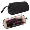DODAMOUR Large Hair Styler Carrying Case, Quilted Travel Storage Bag for Styler and Attachments, Padded Waterproof Organizer for Hair Dryer & Styling Tools (Black) view 1
