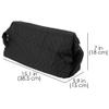 DODAMOUR Large Hair Styler Carrying Case, Quilted Travel Storage Bag for Styler and Attachments, Padded Waterproof Organizer for Hair Dryer & Styling Tools (Black) view 2