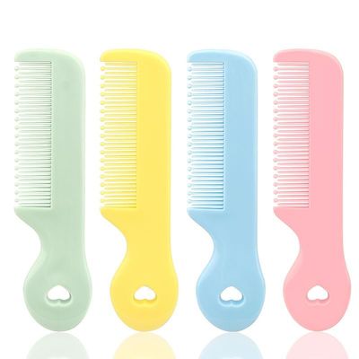 1 Pack of 4 Round Colorful Tip Bristles Baby Cute Comb Baby Grooming for Sensitive Scalp Skin, for Nursery Newborn Infant Girl Boy Kids Comb BabyBaby Grooming and Health Kits